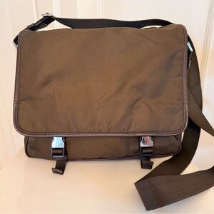 PRADA Tessuto Nylon Messenger Bag - Double Buckle